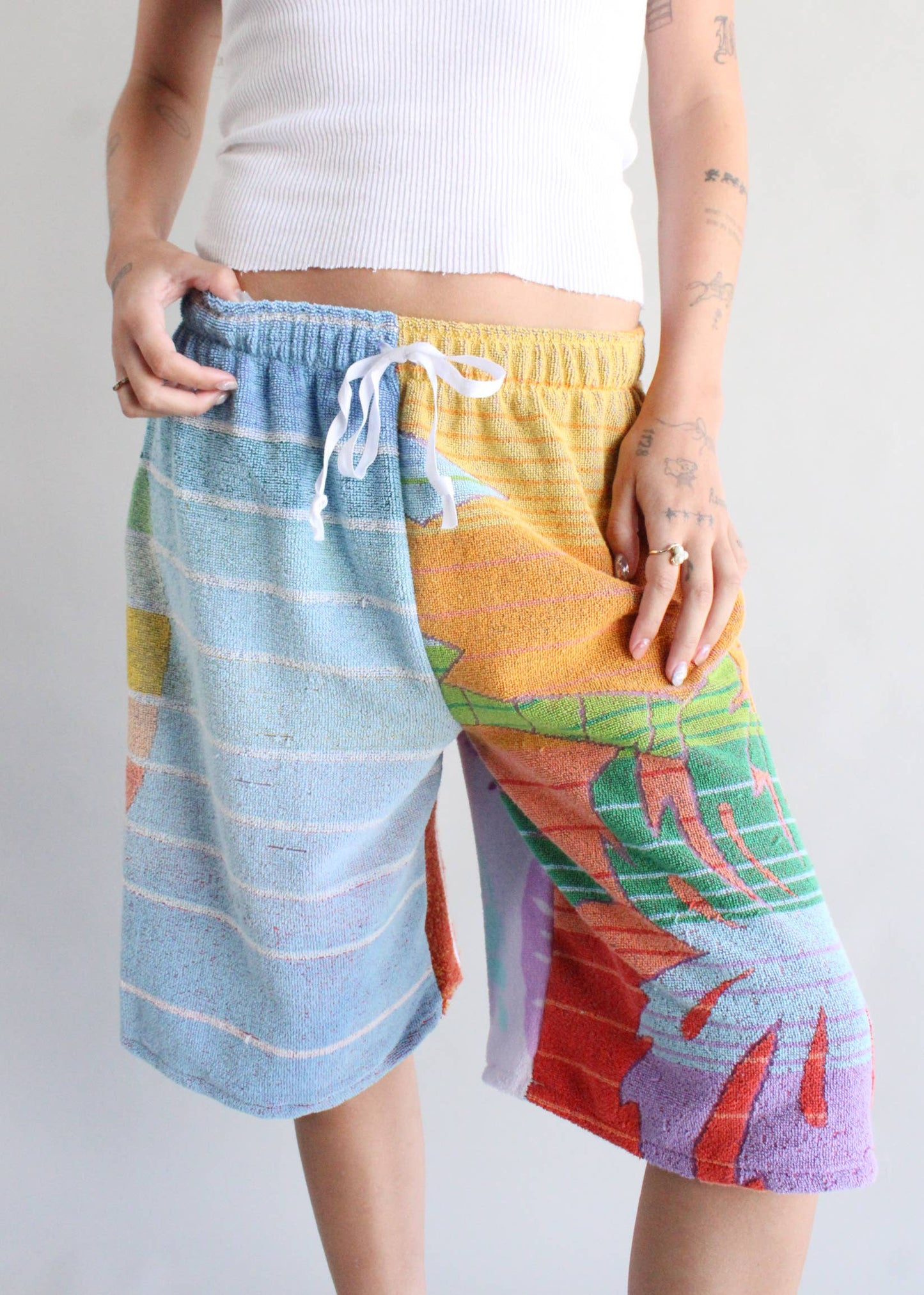 American Recycled Clothing - Pieced Terry Wide Leg Jort Bundle