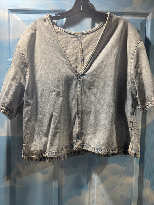Denim crop top