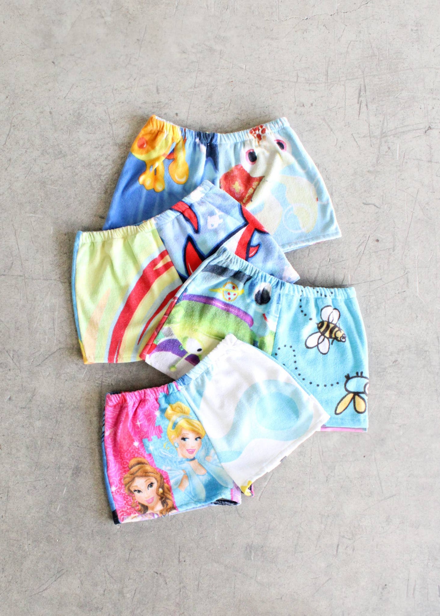 American Recycled Clothing - Cartoon Towel Short Bundle